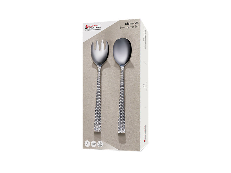 Diamonds Salad Server Set 2pc Gift Boxed