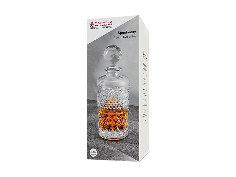 Speakeasy Round Decanter Gift Boxed