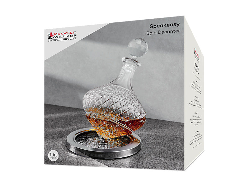 Speakeasy Spinner Decanter Gift Boxed