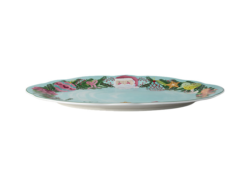 Tis The Season Oval Platter Gift Boxed