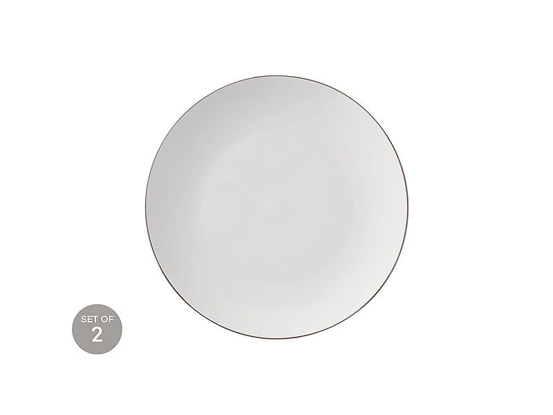 White Platinum Coupe Charger Plate