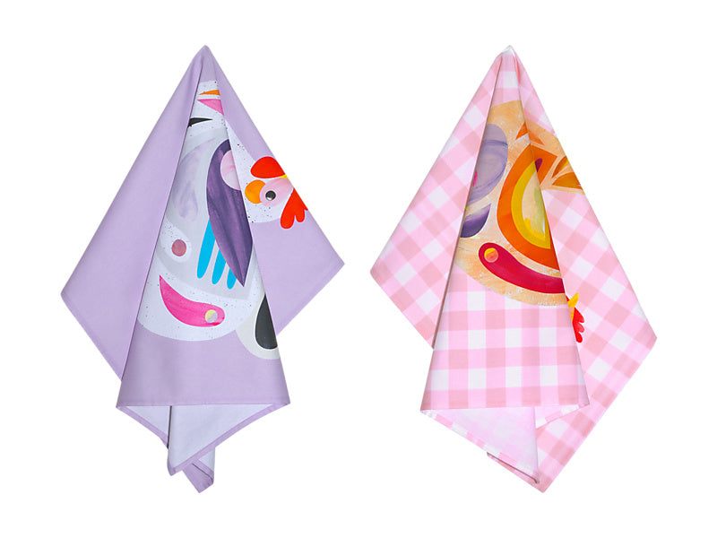 Pete Cromer Barn Friends Tea Towel Set of 2 Chook