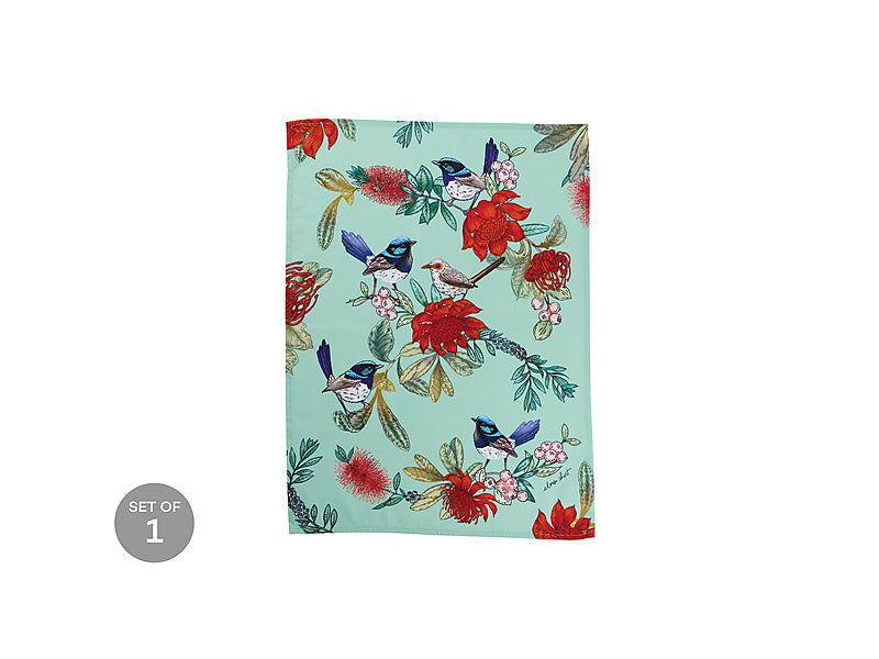 Eloise Short Native Grace Superb Fairy Wren Tea Towel