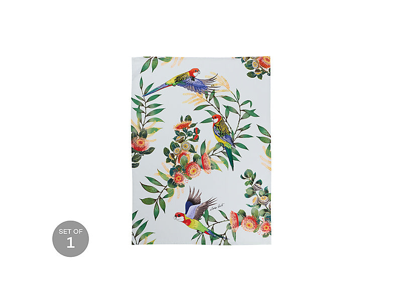 Eloise Short Native Grace Eastern Rosella Tea Towel