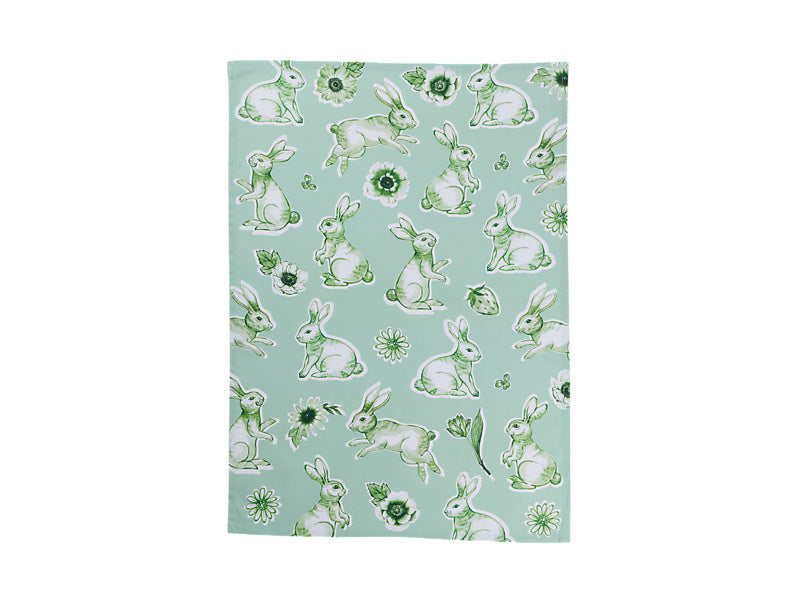 Clover & Cottontail Tea Towel Set of 2 Assorted