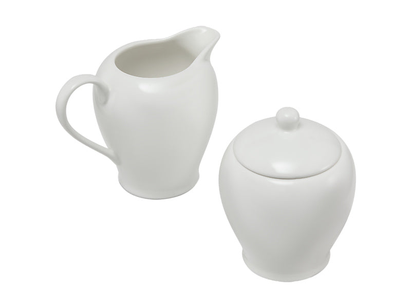White Basics Sugar & Creamer Set Gift Boxed