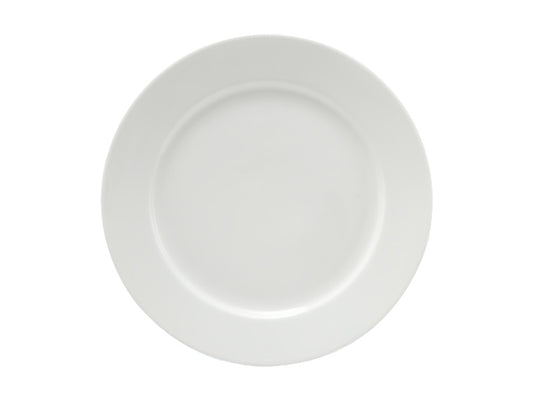 White Basics Rim Entree Plate