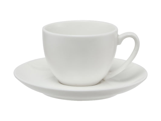 White Basics Coupe Demi Cup & Saucer