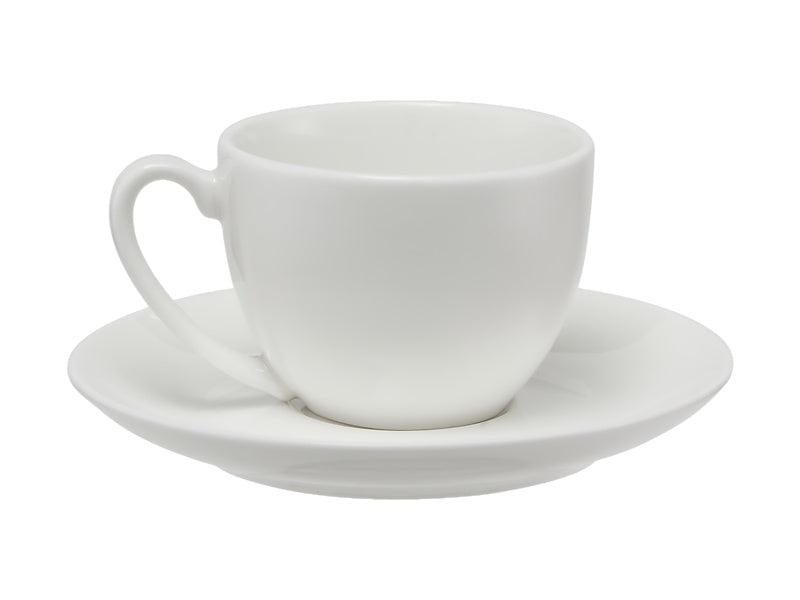 White Basics Coupe Demi Cup & Saucer