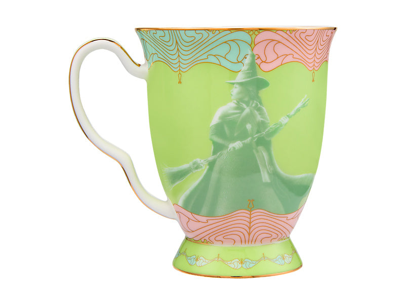 Wicked Pink Goes Good With Green Footed Mug Elphaba Gift Boxed