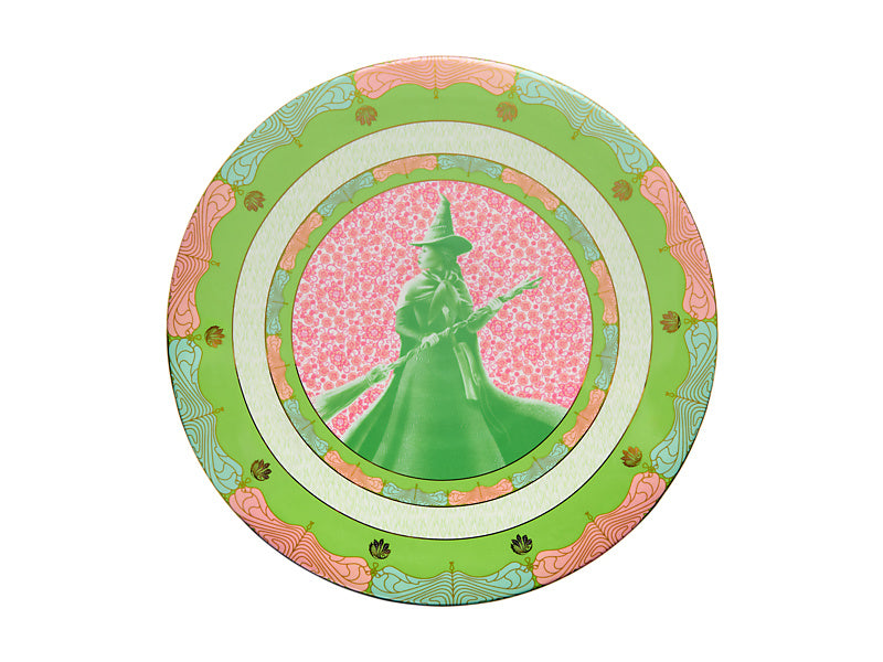 Wicked Pink Goes Good With Green Footed Cake Stand Elphaba Gift Boxed