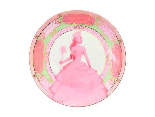 Wicked Pink Goes Good With Green Coupe Plate Glinda Gift Boxed