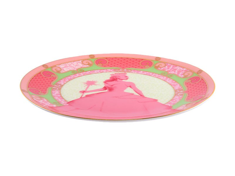 Wicked Pink Goes Good With Green Coupe Plate Glinda Gift Boxed