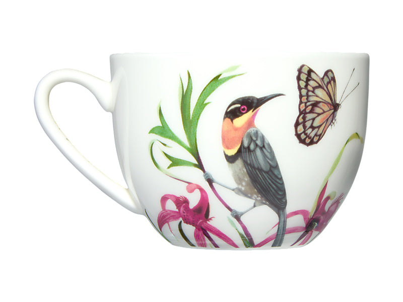 Eloise Short Lyric Cup & Saucer Spinebill Honeyeater Gift Boxed