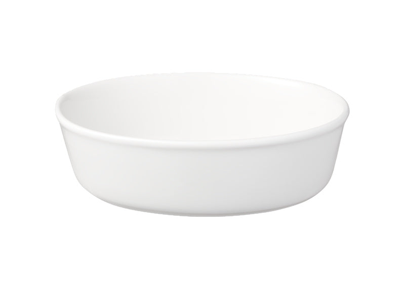 White Basics Pie Dish Oval 18cm
