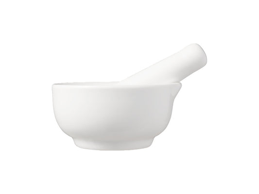 White Basics Mortar & Pestle 7cm Gift Boxed
