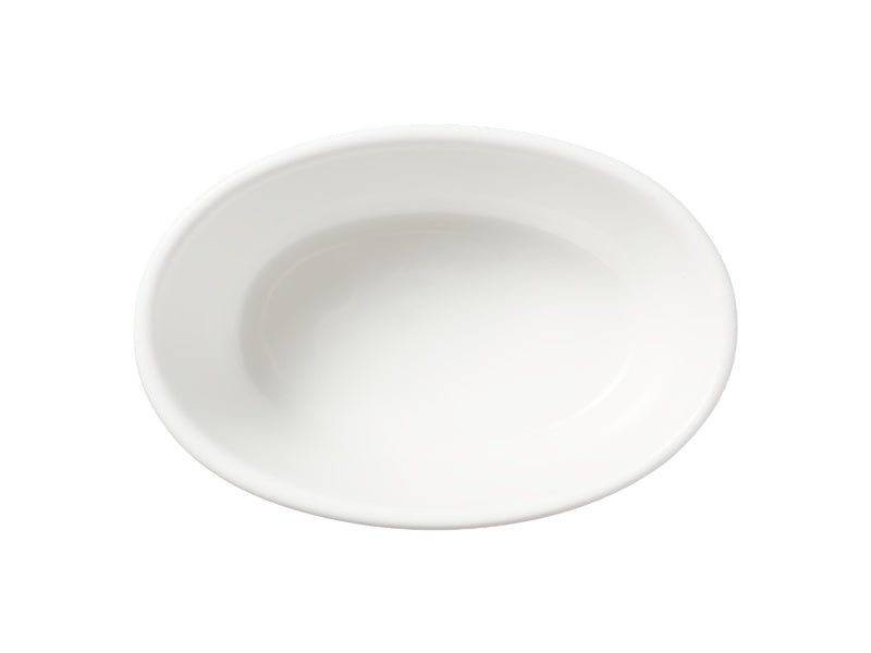 White Basics Pie Dish Oval 13cm