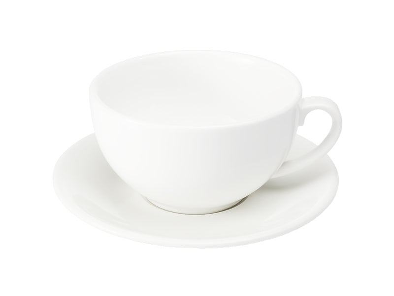 White Basics Cappuccino Cup & Saucer 320ML