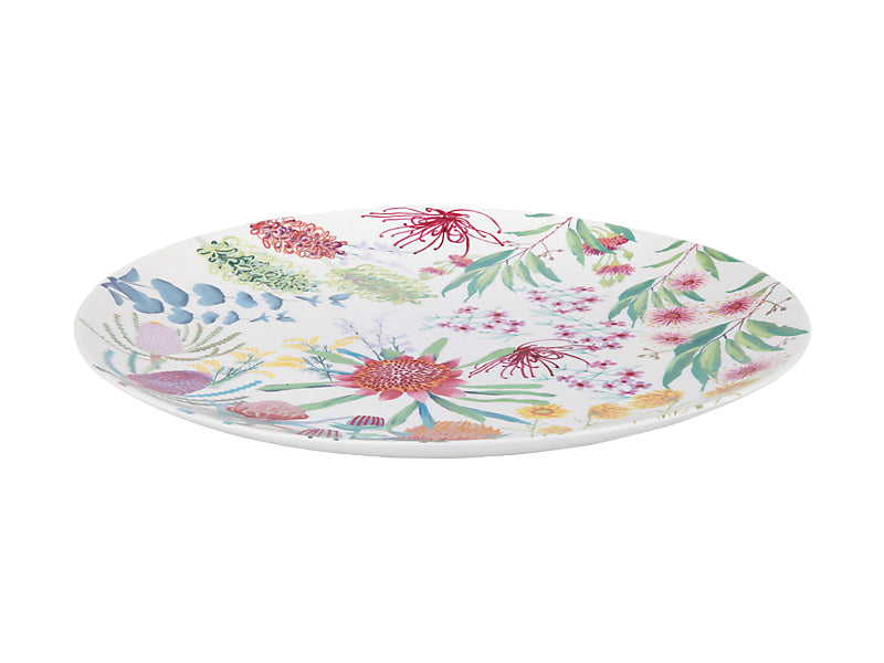 Royal Botanic Gardens Native Blooms Round Platter 33cm Gift Boxed