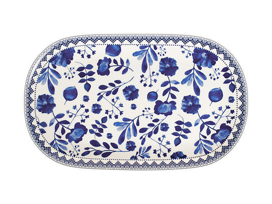 Darcy Oval Platter 37x23cm Floral Gift Boxed