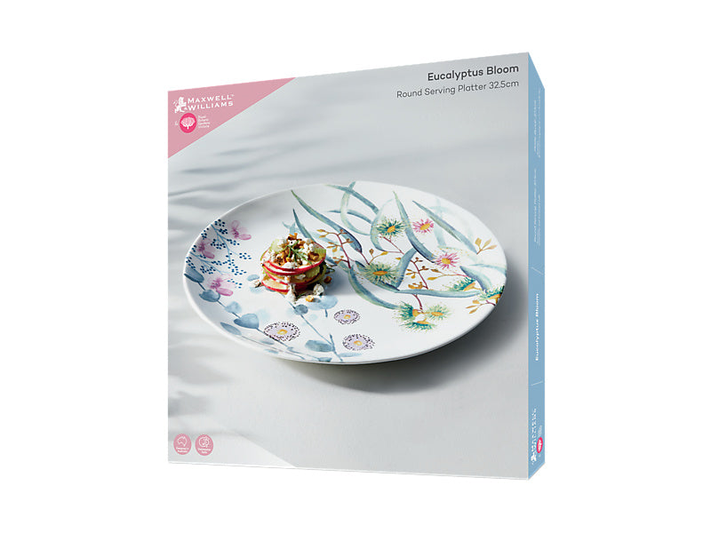 Royal Botanic Gardens Eucalyptus Bloom Round Platter Gift Boxed