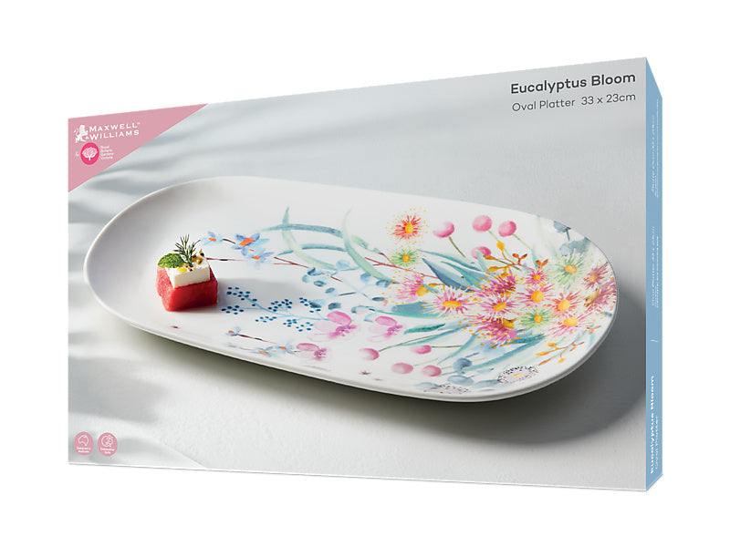 Royal Botanic Gardens Eucalyptus Bloom Oval Platter Gift Boxed
