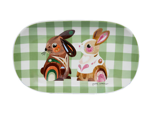 Pete Cromer Barn Friends Oblong Platter Bunny Gift Boxed