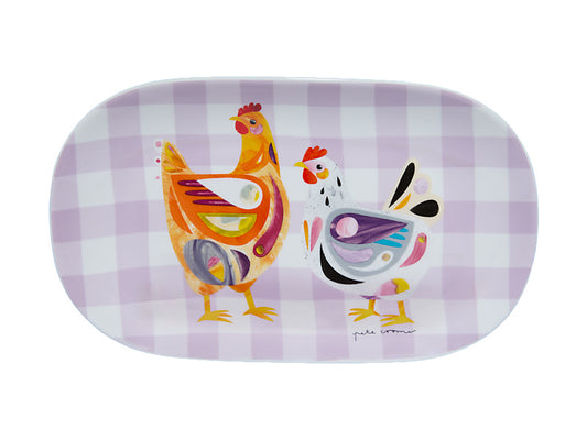 Pete Cromer Barn Friends Oblong Platter Chook Gift Boxed