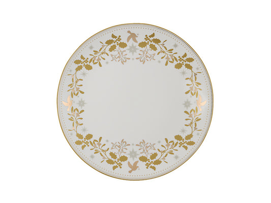 White Christmas Round Platter Gift Boxed