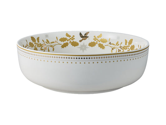 White Christmas Serving Bowl Gift Boxed