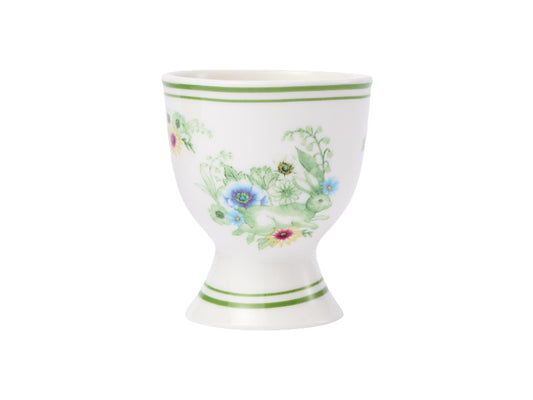Clover & Cottontail Bouquet Bunny Egg Cup