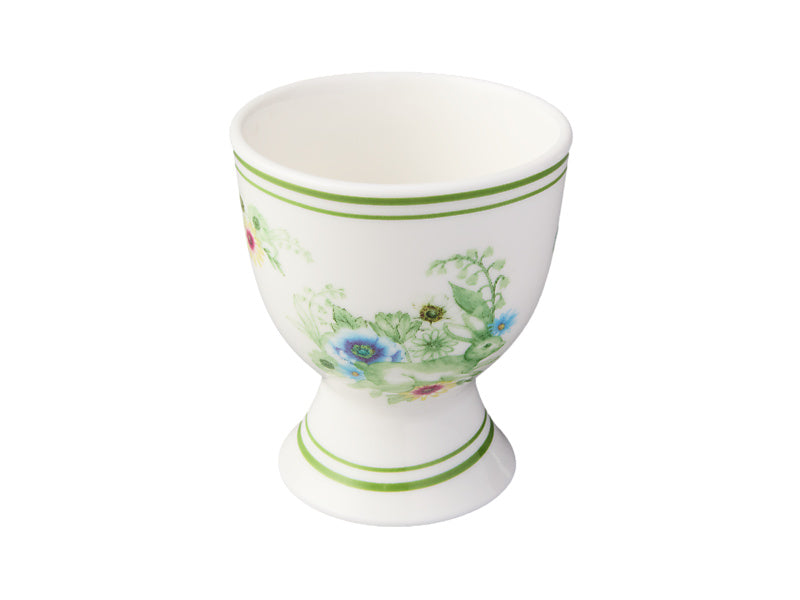Clover & Cottontail Bouquet Bunny Egg Cup