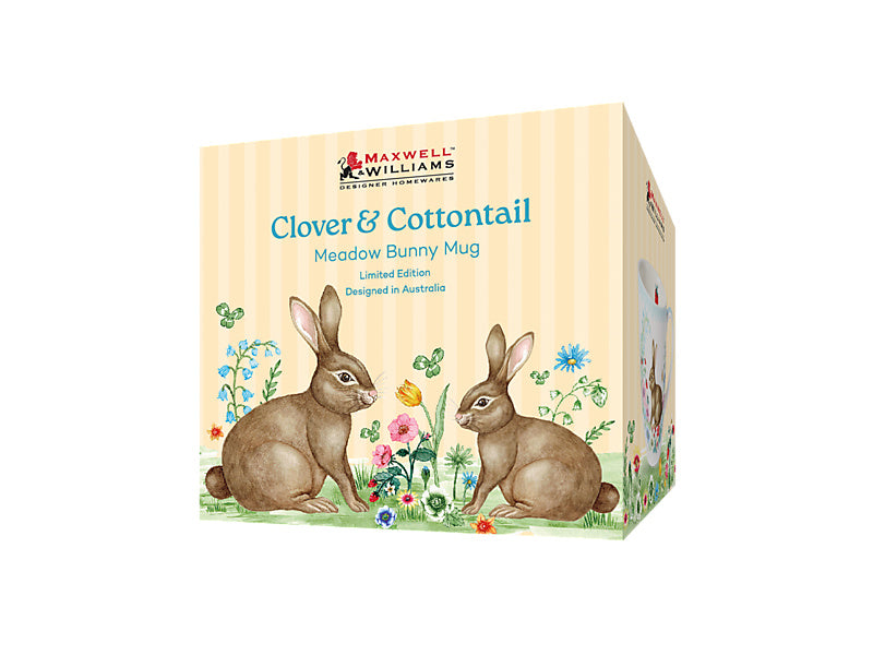 Clover & Cottontail Meadow Bunny Mug Gift Boxed