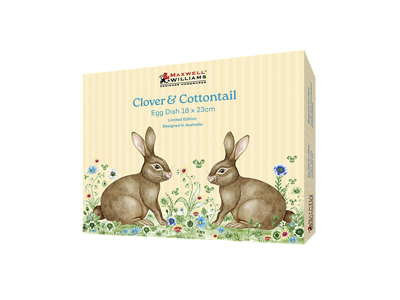Clover & Cottontail Egg Dish Gift Boxed