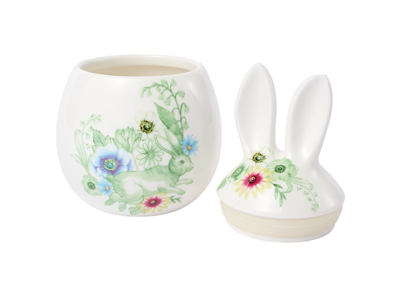 Clover & Cottontail Bunny Canister Gift Boxed