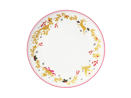 White Christmas 2026 Round Platter Gift Boxed