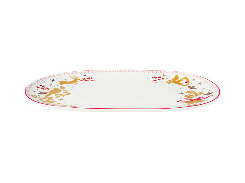 White Christmas 2026 Oblong Platter Gift Boxed