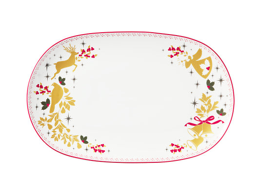 White Christmas 2026 Oblong Platter Gift Boxed