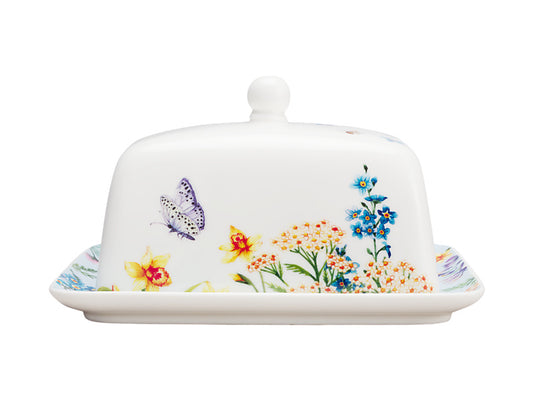 Fluttering Meadow Butter Dish Gift Boxed