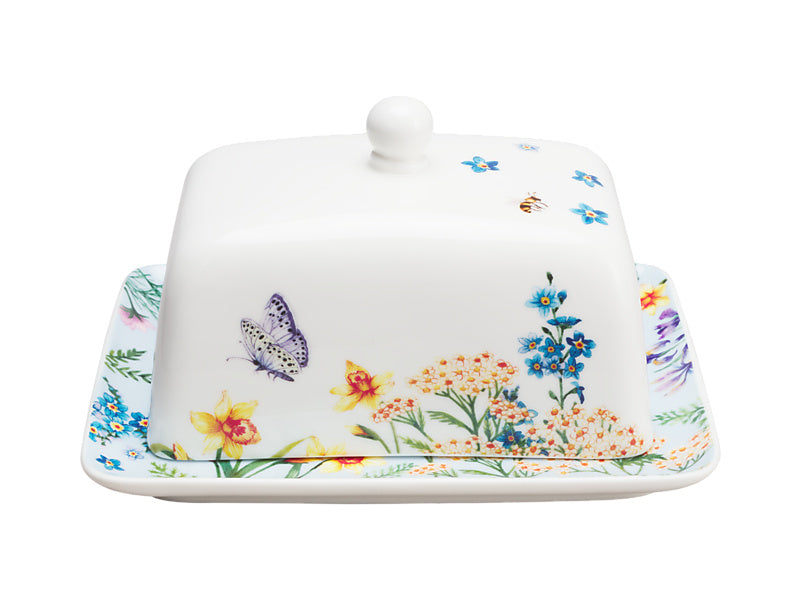 Fluttering Meadow Butter Dish Gift Boxed