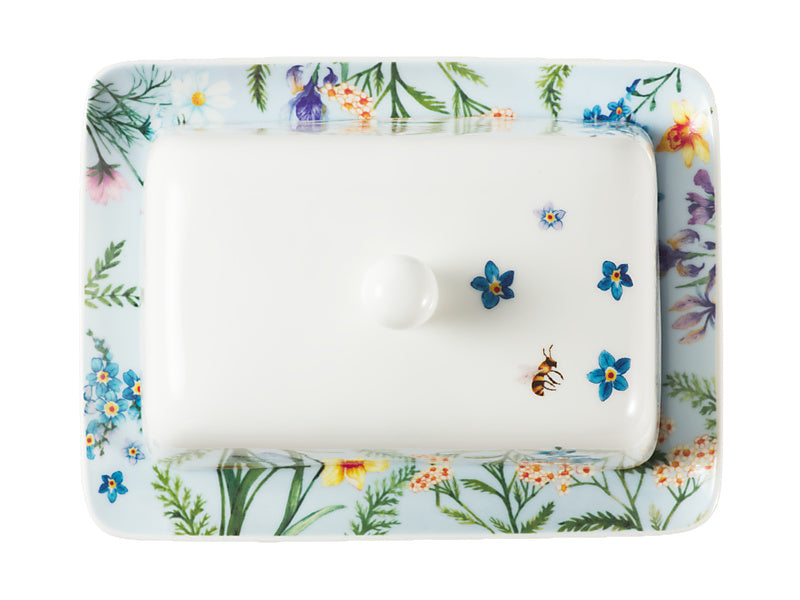 Fluttering Meadow Butter Dish Gift Boxed