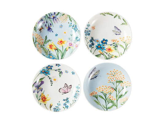 Fluttering Meadow Dish Set of 4 Assorted Gift Boxed