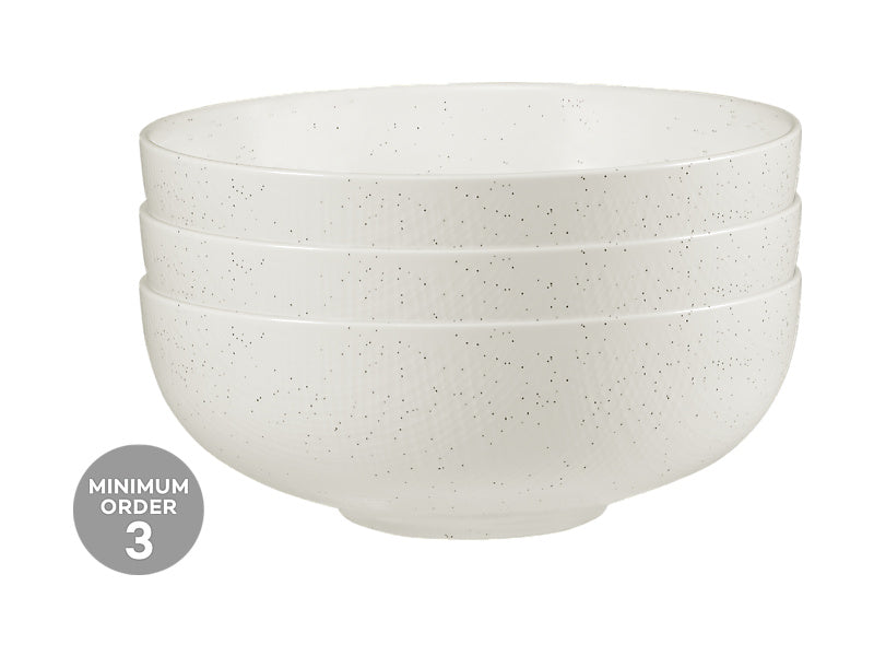 Onni Coupe Bowl 19x7cm Speckle White