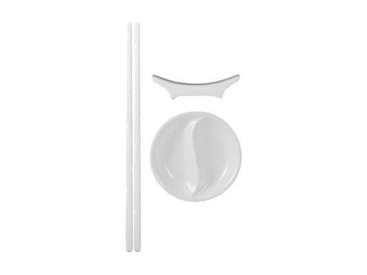 White Basics Chopstick Entertainment Set 12pc Gift Boxed