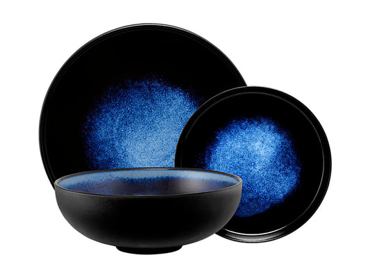 Caviar Midnight Coupe Dinner Set 12pc Gift Boxed