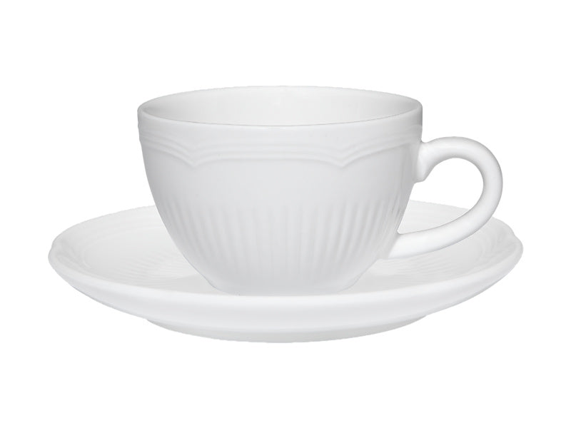 White Basics Rococo Demi Cup & Saucer