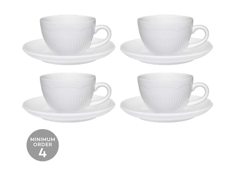 White Basics Rococo Demi Cup & Saucer