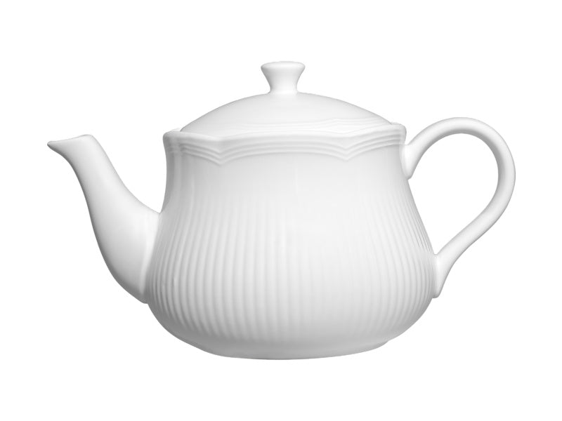 White Basics Rococo Teapot Gift Boxed