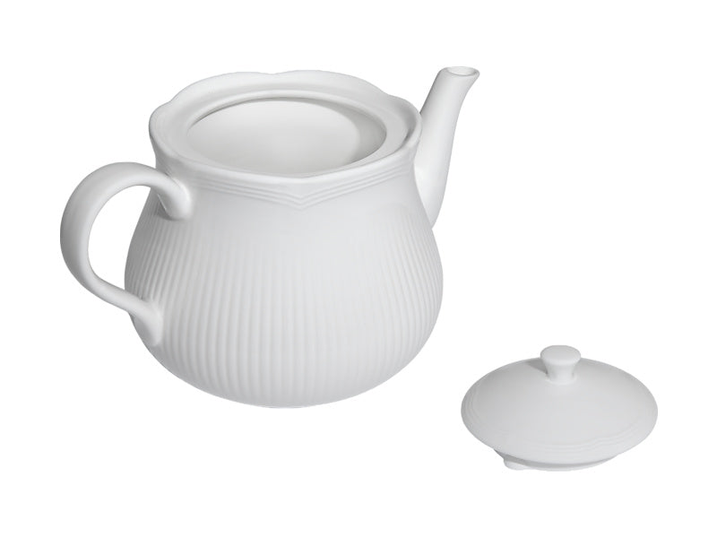 White Basics Rococo Teapot Gift Boxed
