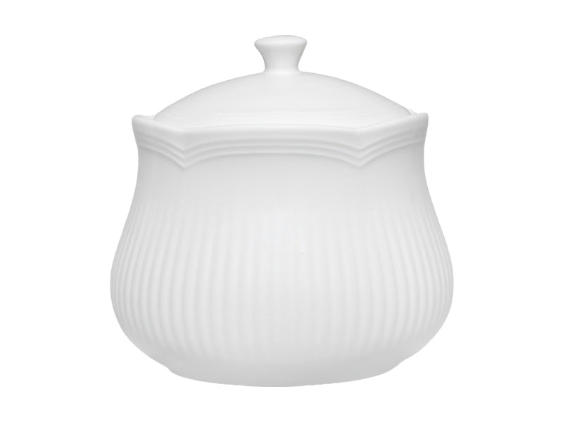 White Basics Rococo Sugar Bowl
